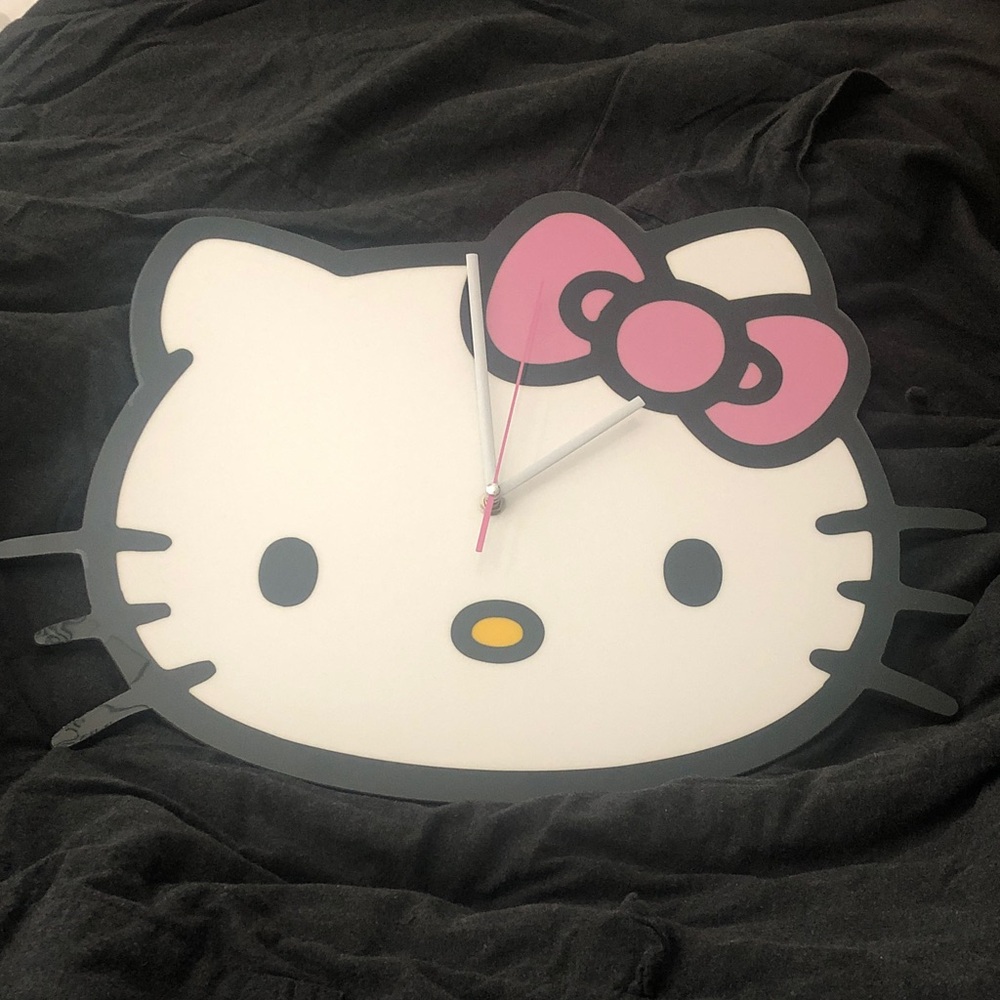 Hello Kitty Pink and White Wall Clock